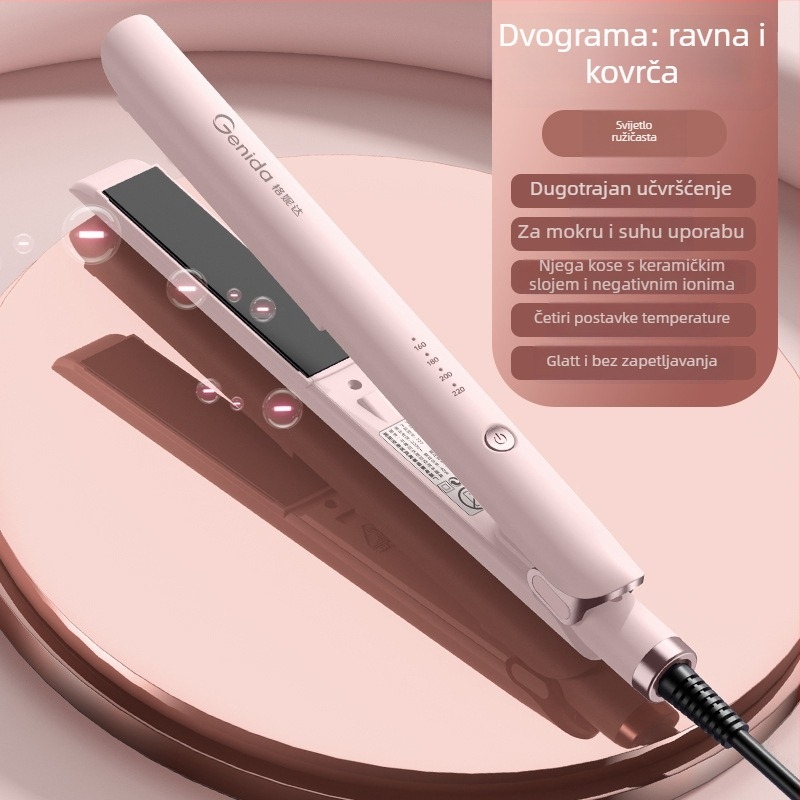 3-u-1 uređaj za ravnanje i uvijanje kose, mokro-suha uporaba, PTC grijanje 31 mm, 110-240V, 40W