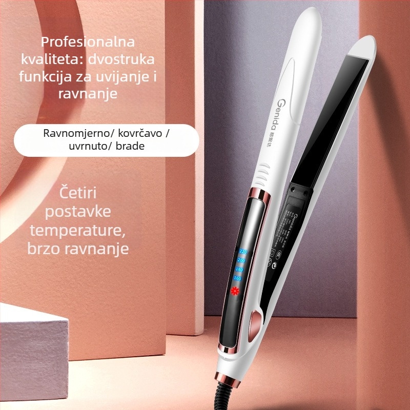 3-u-1 uređaj za ravnanje i uvijanje kose, mokro-suha uporaba, PTC grijanje 31 mm, 110-240V, 40W