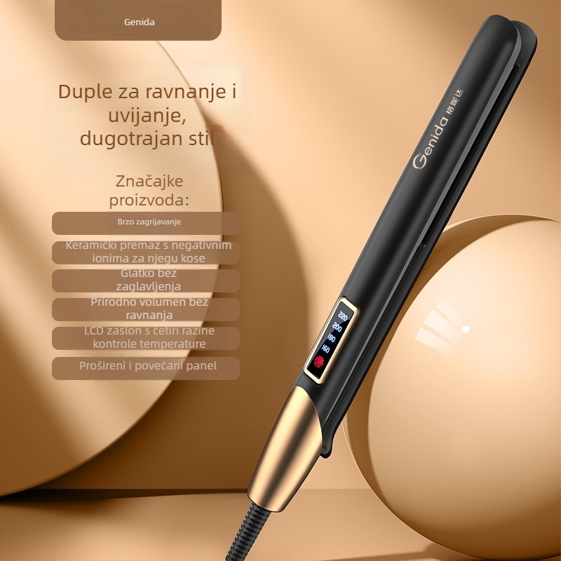 3-u-1 uređaj za ravnanje i uvijanje kose, mokro-suha uporaba, PTC grijanje 31 mm, 110-240V, 40W