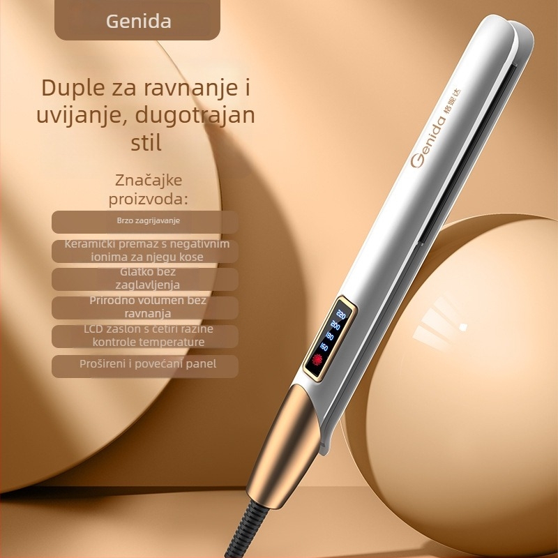 3-u-1 uređaj za ravnanje i uvijanje kose, mokro-suha uporaba, PTC grijanje 31 mm, 110-240V, 40W