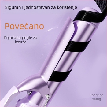 Tri u jedan uvijač za mokru i suhu kosu: keramički cilindar, negativni ioni, zaštita od opeklina i automatsko isključivanje — 40 W