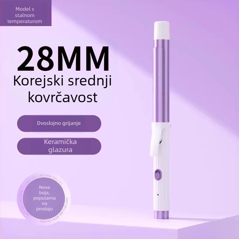 Tri u jedan uvijač za mokru i suhu kosu: keramički cilindar, negativni ioni, zaštita od opeklina i automatsko isključivanje — 40 W