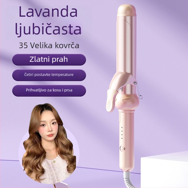 Tri u jedan uvijač za mokru i suhu kosu: keramički cilindar, negativni ioni, zaštita od opeklina i automatsko isključivanje — 40 W