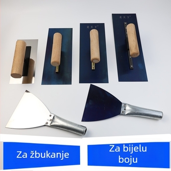 Špatula za žbukanje od nehrđajućeg čelika za gletanje i izravnavanje morta (diatomitna mort)