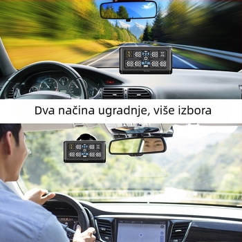 TPMS sustav za nadzor tlaka u gumama kamiona – 6 kotača, vanjski bežični, digitalni zaslon, visoka preciznost (Model X6)