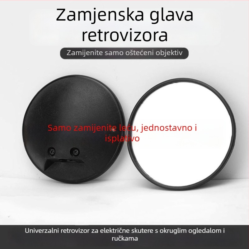 Leća za retrovizor električnih vozila – univerzalna kružna retrorefleksivna leća