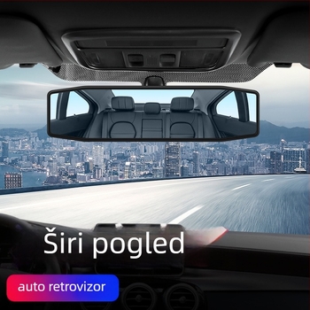 Unutarnji retrovizor automobila sa širokim kutem gledanja, antirefleksijski, zakrivljena površina, HD