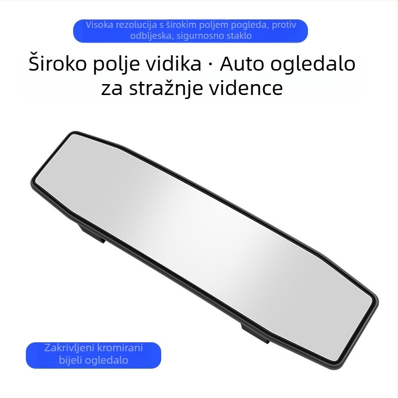 Unutarnji retrovizor automobila sa širokim kutem gledanja, antirefleksijski, zakrivljena površina, HD