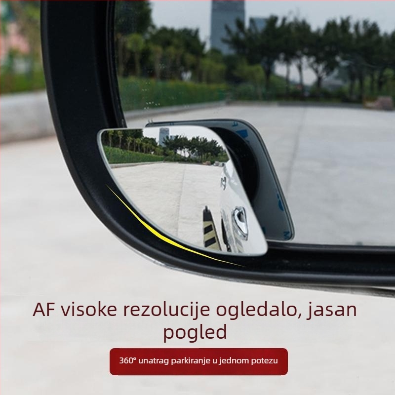 Pribor za retrovizor s kružnim ogledalom u obliku ventilatora, HD jasnoća, 360° široki kut gledanja, pomoć pri mrtvim kutovima