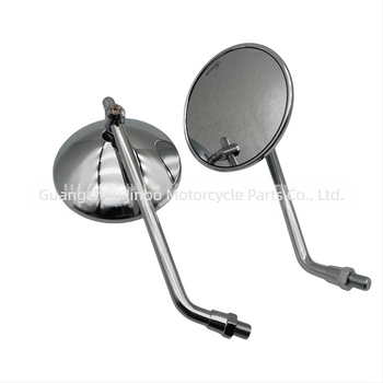 Motociklističko kružno retrovizor s univerzalnim držačem – model 6018, kućište od željeza i ABS