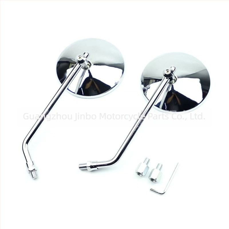 Motociklističko kružno retrovizor s univerzalnim držačem – model 6018, kućište od željeza i ABS