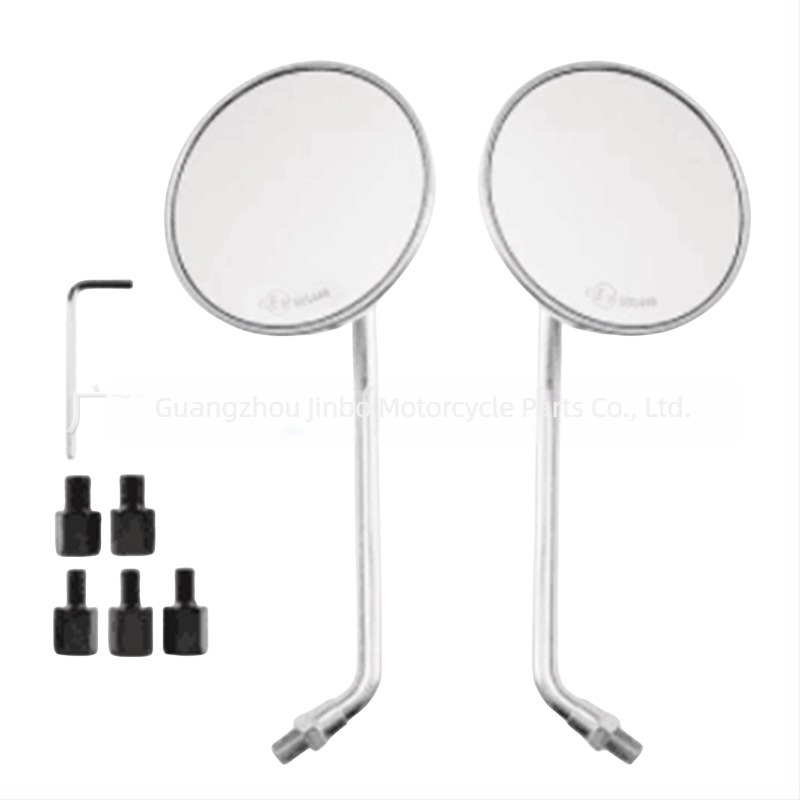 Motociklističko kružno retrovizor s univerzalnim držačem – model 6018, kućište od željeza i ABS