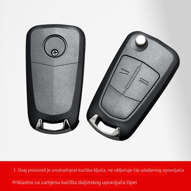 Opel sklopivi kućni ključ kućište za daljinski upravljač, model OB, 2- ili 3 tipke, metalna oštrica ključa, APS kućište, 42 g