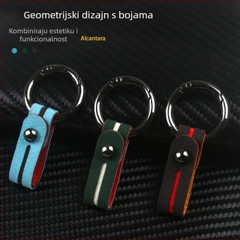 LIKE BIAO Kljucni lanac za auto od velura, s karabinom, univerzalna upotreba, prilagodljivo