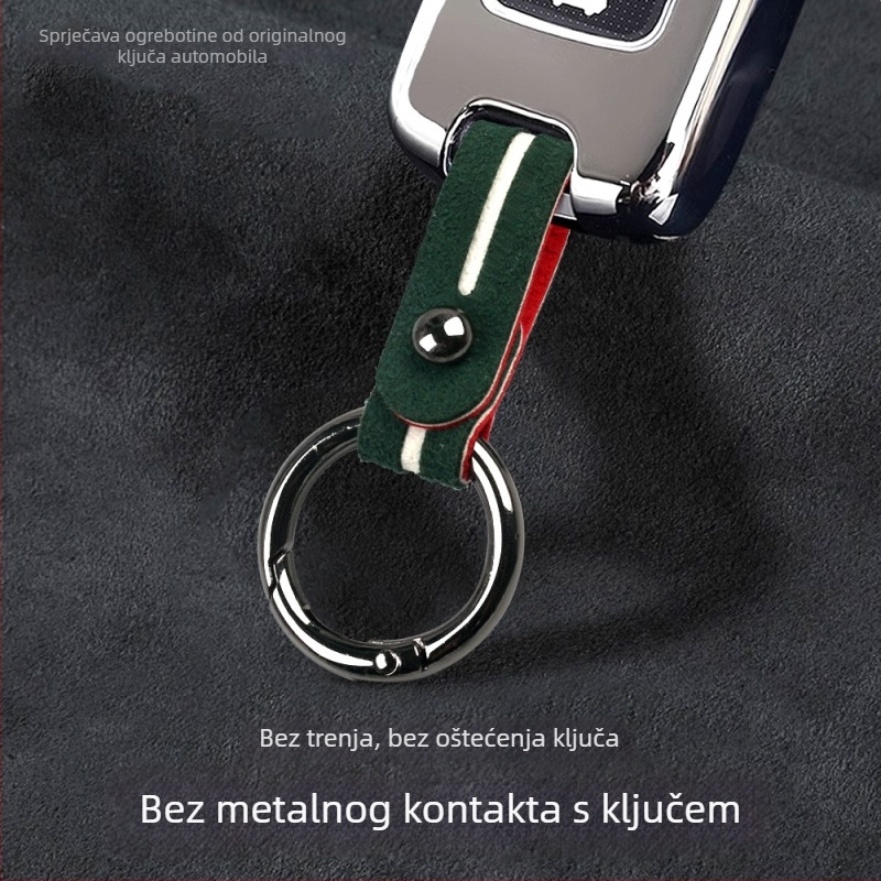 LIKE BIAO Kljucni lanac za auto od velura, s karabinom, univerzalna upotreba, prilagodljivo