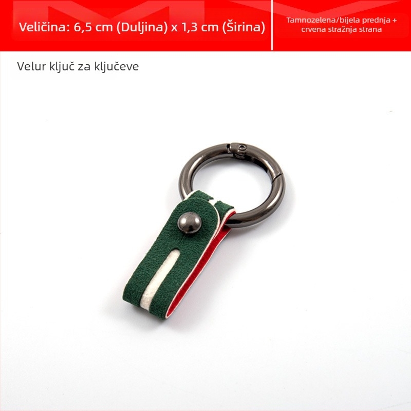LIKE BIAO Kljucni lanac za auto od velura, s karabinom, univerzalna upotreba, prilagodljivo