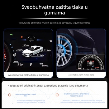 TPMS zaslon za Toyota RAV4, Harrier, Levin, Corolla i Camry