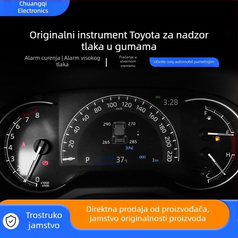 TPMS zaslon za Toyota RAV4, Harrier, Levin, Corolla i Camry