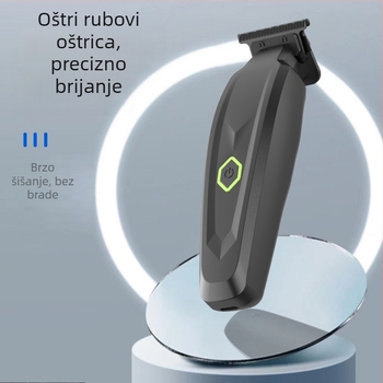 Električni frizer za kućnu upotrebu, keramički oštrica, ugrađena baterija 1200–2000mAh, četkasti motor, napajanje AC