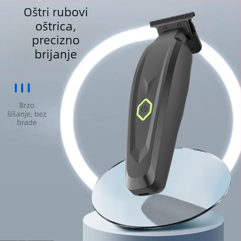 Električni frizer za kućnu upotrebu, keramički oštrica, ugrađena baterija 1200–2000mAh, četkasti motor, napajanje AC