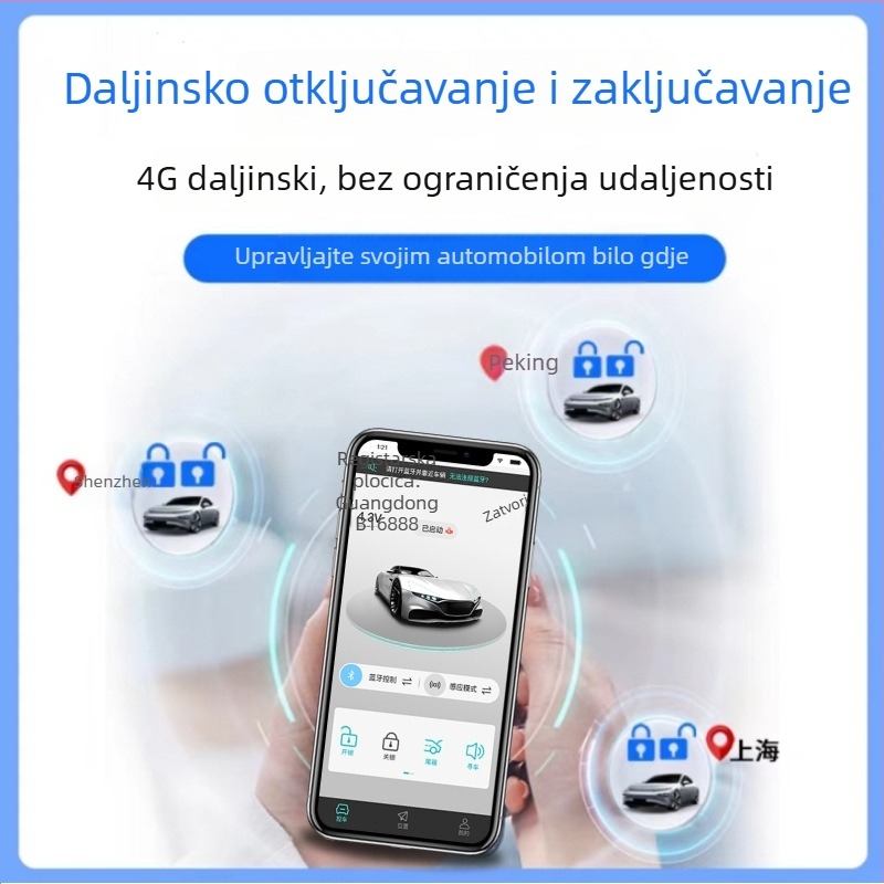Univerzalni digitalni ključ za automobil s Bluetoothom, GPS pozicioniranjem i upravljanjem putem mobitela (DK05AS)