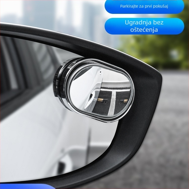 Auto ogledalo za mrtvu točku, 360° okrugli retrovizor, malo okruglo ogledalo za desnu stranu, model 1000101788