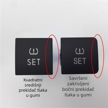 Sistem nadzora tlaka u gumama s gumbom SET, model 56D927121, plastično kućište