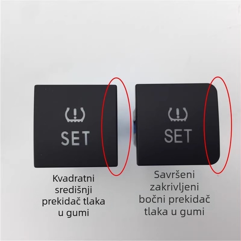 Sistem nadzora tlaka u gumama s gumbom SET, model 56D927121, plastično kućište