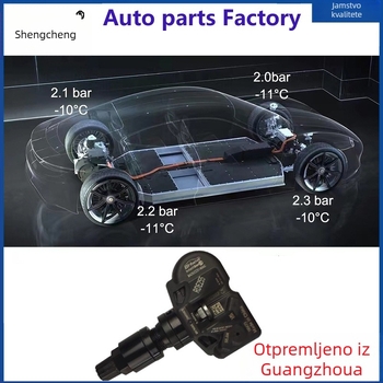 TPMS senzor tlaka u pneumatikama s Bluetoothom za Tesla Model 3, Model X i Model Y — aluminijska legura + plastika, ugrađeno montiranje, mini oblik