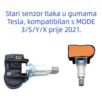 Senzor tlaka u gumama za Tesla Model Y/S/3 - digitalni prikaz, elektronički mjerač tlaka, raspon 0-8 bar, visoka preciznost, model 1490701-01-A/B/C