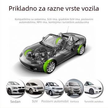 Skriveni bežični solarni ugrađeni sustav za praćenje tlaka u pneumatikama, digitalni elektronički mjerač tlaka, 0–3,5 bar, visoka preciznost, kompaktan