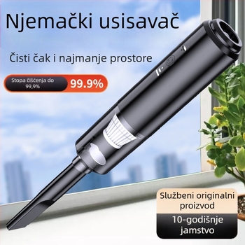 Bežični ručni usisavač za automobil s bežičnim punjenjem snažno usisavanje kompaktan ručni dizajn motor bez četkica dvostruka namjena za auto i dom