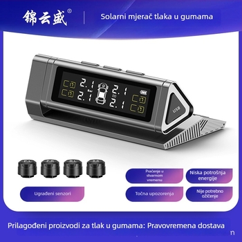 TPMS sustav praćenja tlaka u gumama s ugrađenim i vanjskim bežičnim solarnim senzorima