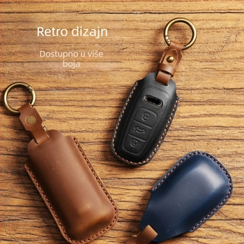 Kryt ključa Audi A6L/A8L — teleća koža, prilagodljiva privatna etiketa, Navigator brend