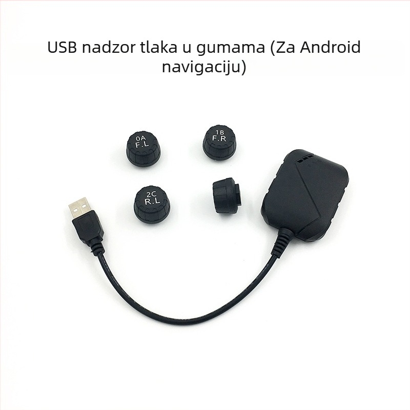 USB bežični monitor tlaka u gumama s velikim zaslonom za Android navigaciju