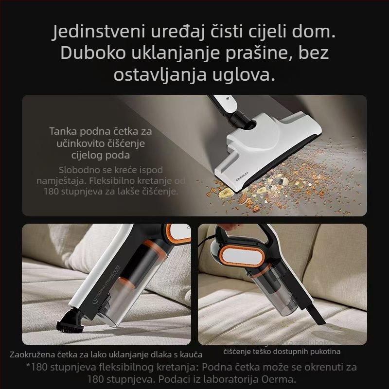 Prijenosni ručni usisavač DX700Pro, moćnim 600W motorom, 111-240V, 4 m kabel, usisni tlak 10.1-15 kPa, spremnik prašine