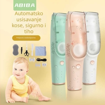 Dječji klipper s usisavanjem dlačica, ultra tih, punjivi, keramička oštrica, vodootporan