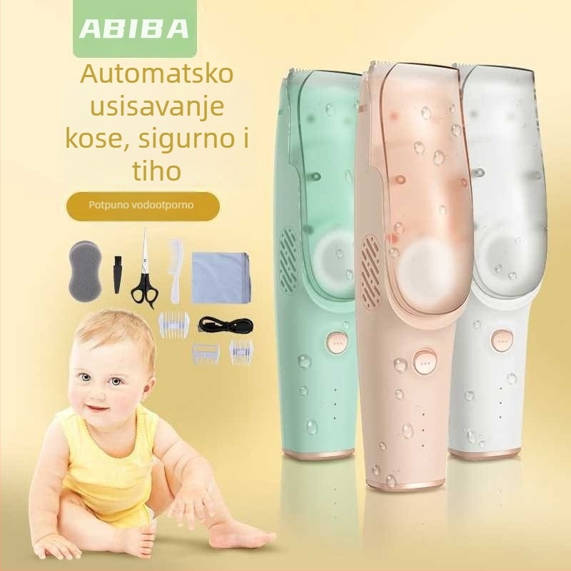 Dječji klipper s usisavanjem dlačica, ultra tih, punjivi, keramička oštrica, vodootporan