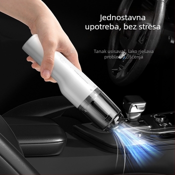 Bežični ručni usisavač za automobil i dom, prenosni stolni dizajn, 50W, usisna snaga 5300Pa, punjiv, sterilizacija