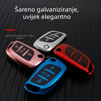 TPU kućište za ključ Peugeot/Citroën C5 i 308, visokokvalitetni zaštitni omotač DS Master