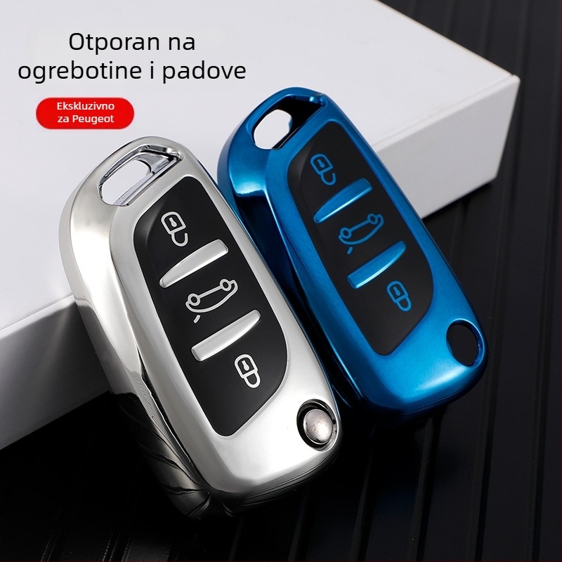 TPU kućište za ključ Peugeot/Citroën C5 i 308, visokokvalitetni zaštitni omotač DS Master