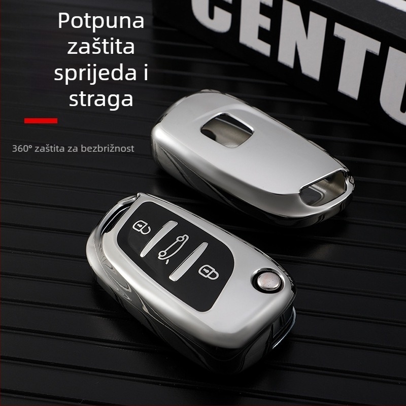 TPU kućište za ključ Peugeot/Citroën C5 i 308, visokokvalitetni zaštitni omotač DS Master