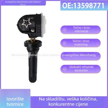 TPMS senzor za seriju Chevrolet Ambassador (Model 13598771, raspon mjerenja 900, točnost 0.1, za gume, težina 28g)