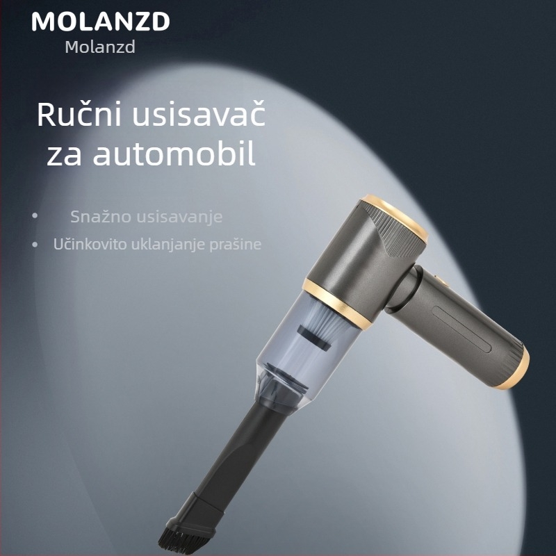 Automobilski usisavač s bežičnim punjenjem, ručni, visoka snaga usisavanja, prijenosni usisavač za unutrašnjost vozila