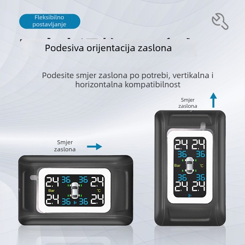 Ji-hyun prenosni mjerač tlaka u gumama, visoke preciznosti, za sva vozila, mjerenje unutarnjeg i vanjskog tlaka u gumama