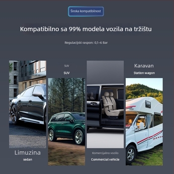 Rhonda S886 TPMS sustav — senzor tlaka guma za četiri kotača s ugrađenim digitalnim zaslonom, visoka preciznost 0–6 bar