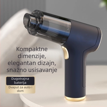 Prijenosni ručni usisavač za automobil, dvostruka funkcija puhanje i usisavanje, bežični, 60W, suha vrsta, spremnik prašine, USB napajanje