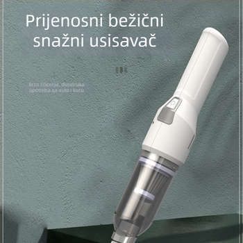 Automobilski mini bežični usisivač za mokro i suho čišćenje, 12V, 120W, punjivi
