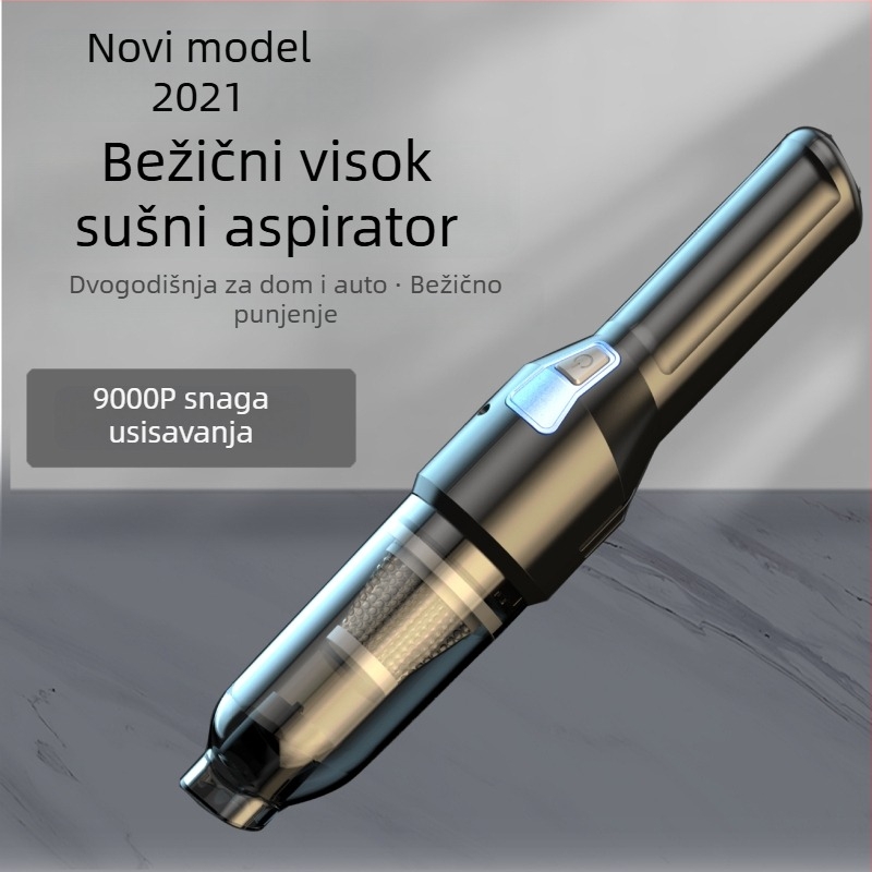 Automobilski mini bežični usisivač za mokro i suho čišćenje, 12V, 120W, punjivi
