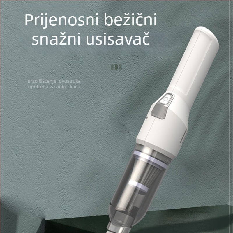 Automobilski mini bežični usisivač za mokro i suho čišćenje, 12V, 120W, punjivi